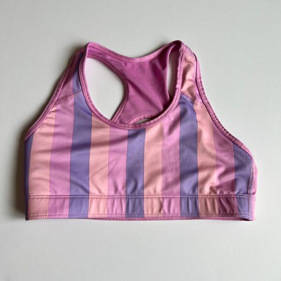Nike Athletic Shorts & Striped Sports Bra - Picture 12 of 14